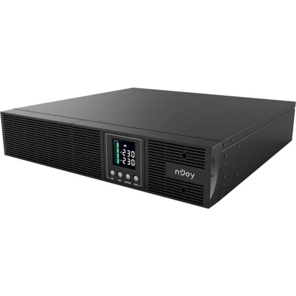 UPS NJOY, "Aster 3000", Online cu sinusoida pura, rack, 3000VA/2700W, AVR, IEC x 8, 6 x baterie GP09122L, display LCD, back-up 11 - 20 min., "UPCMCOP9 Sort