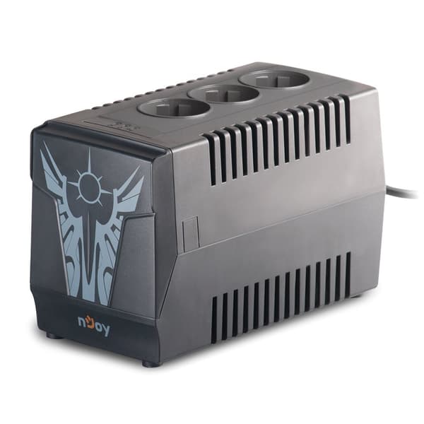 AVR NJOY, "PALADIN", AVR cu sinusoida simulata, 1000VA/500W, Universal x 3, "PWAV-10003PL-AZ01B" (timbru verde 11 lei)
