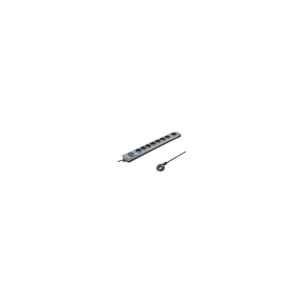 Listwa antyprzepięciowa Quick Switch, 8 gniazd, 1,8m, szara