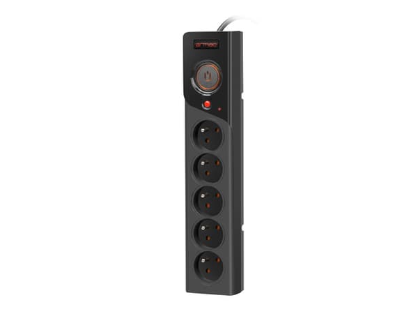 Listwa zasilająca Z5 1.5M 5x230V 10A Z5/15/CZ czarna