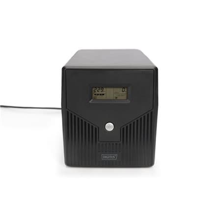 Zasilacz awaryjny UPS Line-Ineractive LCD, 1000VA/600W, 2x12V/7Ah, AVR, 4xSCHUKO, USB, RS232, RJ45