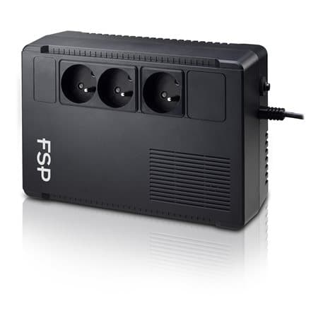 UPS FSP Eco 800, 800VA, 480W, USB-B, 2 x RJ11/45, Black Sort