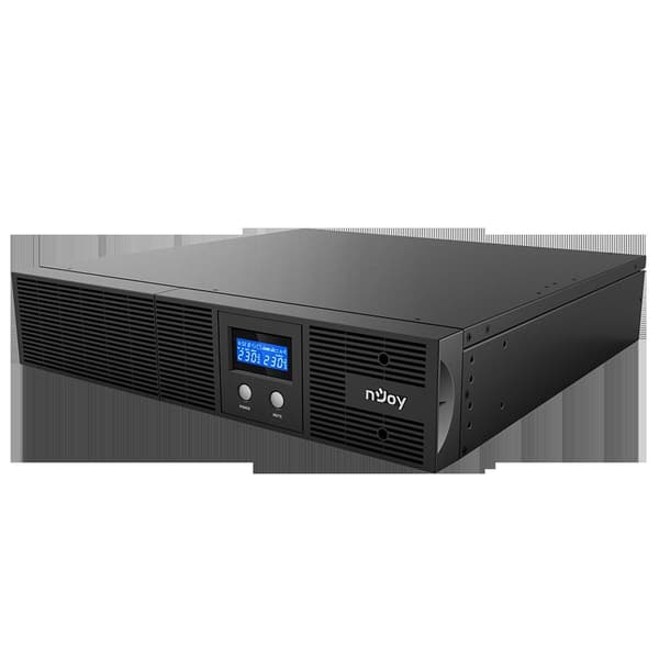 UPS NJOY, "ARGUS 3000", Line Int. cu sinusoida pura cu management, rack, 3000VA/1800W, AVR, IEC x 8, 4 x baterie 12V/7.5Ah, display LCD, back-up 1-10