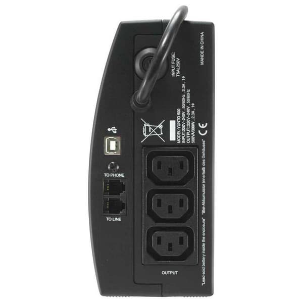 Online Usv-systeme Ag Sais Yunto 500va Sort One Size / EU Plug