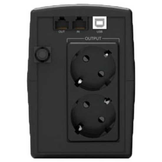 Conceptronic Ups Zeus 02es 850va 480w Sort One Size / EU Plug