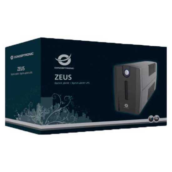 Conceptronic Ups Zeus 02es 850va 480w Sort One Size / EU Plug Sort