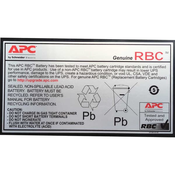 Apc Ups Battery Cartridge Replacement 48 Sort One Size / EU Plug