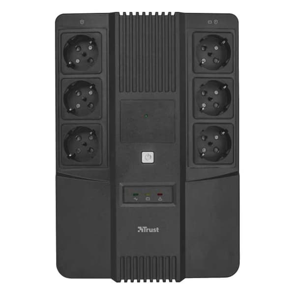 Trust Ups Maxxon Offline Schuko 23326 800va Harmaa musta
