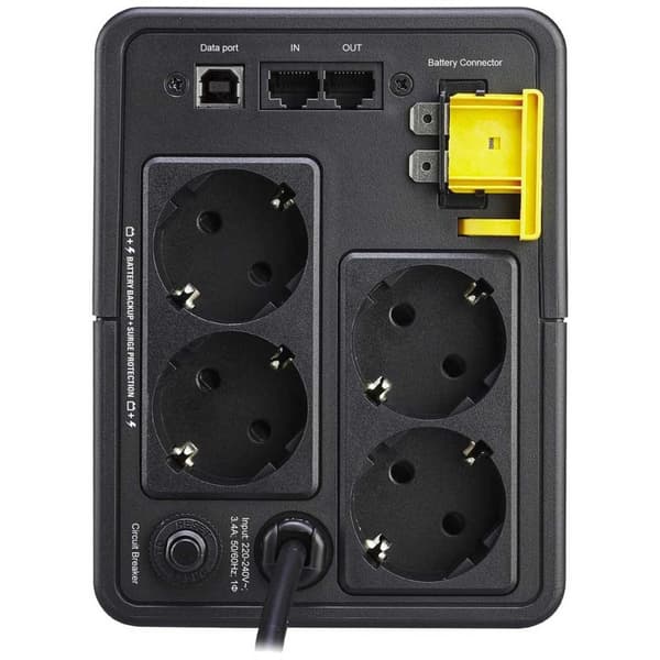 Apc Ups Back 750va 230v Avr Schuko Sockets Sort