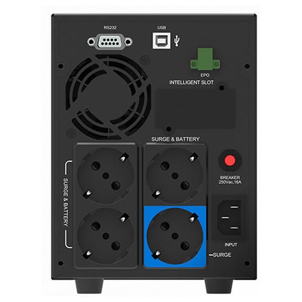 Phasak Ups Protekt 7621 Surge Protection 2160va Sort One Size / EU Plug