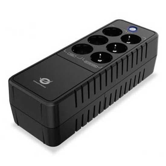 Conceptronic Ups Zeus05e 600va Sort One Size / EU Plug Svart