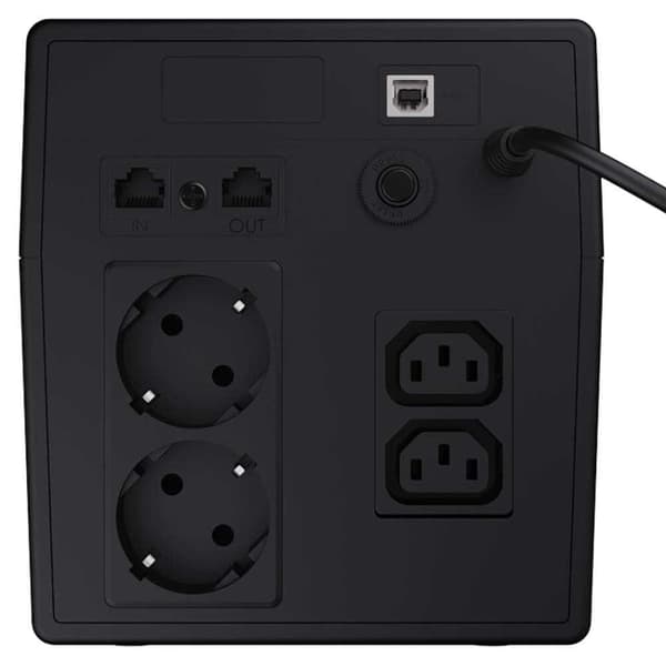 Green Cell Udgang Ups Ups03 Line-interactive 1000 Va 600w 4 Sort EU Plug