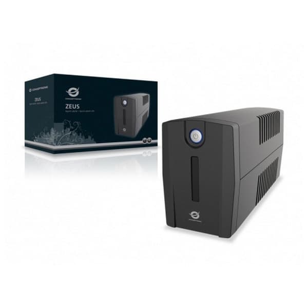 Conceptronic Ups Zeus 01e 650v Sort One Size / EU Plug