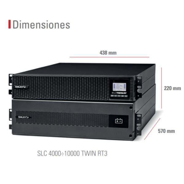 Salicru Ups Slc-6000-twin Rt3 Grå One Size / Eu Plug