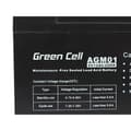 Miniatyrbillede 3 af 5: Batteri til System til Uafbrydelig Strømforsyning Green Cell AGM01 12 Ah