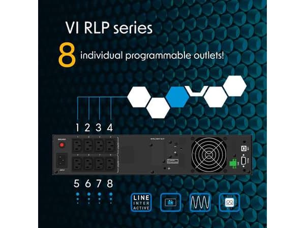 PowerWalker VI 3000 RLP uninterruptible power supply (UPS) Line-Interactive 3 kVA 2700 W 8 AC outlet(s)