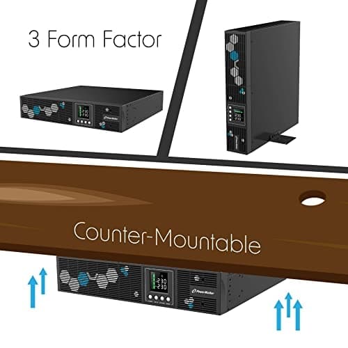 PowerWalker VI 1000 RLP Line-Interactive, 1 kVA 900 Watt, C14 In, 8 x IEC, (1 kVA 900, C14 In, 8 x IEC, 2U)