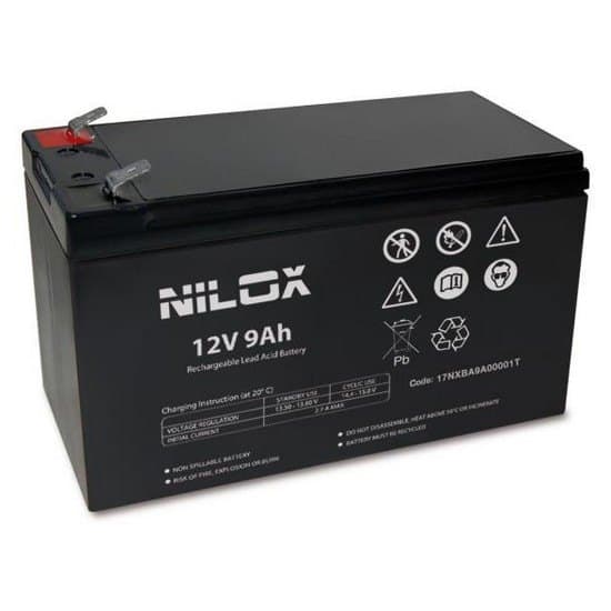 Nilox Batteri Sai 12v 9ah Svart