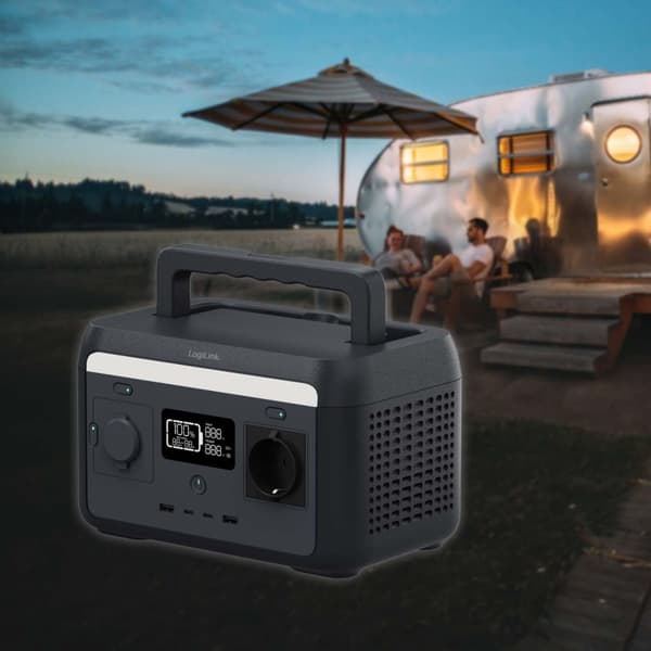 LogiLink Bærbar kraftstasjon 300W 204,8 Wh
