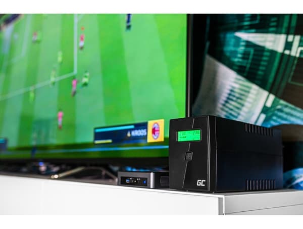 Green Cell UPS02 uninterruptible power supply (UPS) Line-Interactive 0,8 kVA 480 W 2 AC stikkontakt(er)