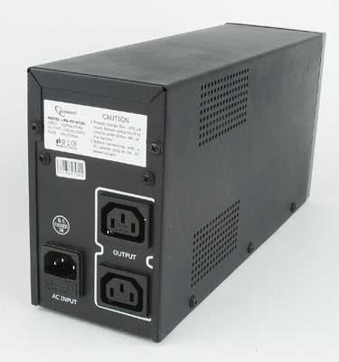 Gembird UPS-PC-652A uninterruptible power supply (UPS) Line-Interactive 0,65 kVA 390 W 3 AC stikkontakt(