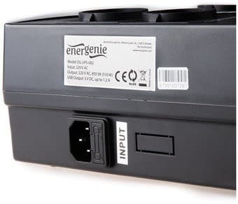 EnerGenie EG-UPS-001 Uninterruptible Power Supply (UPS) Line-Interactive 0,65 kVA 390 W 4 AC stikkontakt