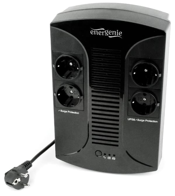 EnerGenie EG-UPS-001 Uninterruptible Power Supply (UPS) Line-Interactive 0,65 kVA 390 W 4 AC stikkontakt