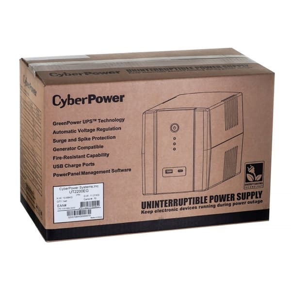 System til Uafbrydelig Strømforsyning Interaktivt UPS Cyberpower CyberPower UT2200EG 1320 W
