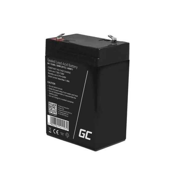 Batteri til System til Uafbrydelig Strømforsyning Green Cell AGM11 5 Ah 6 V