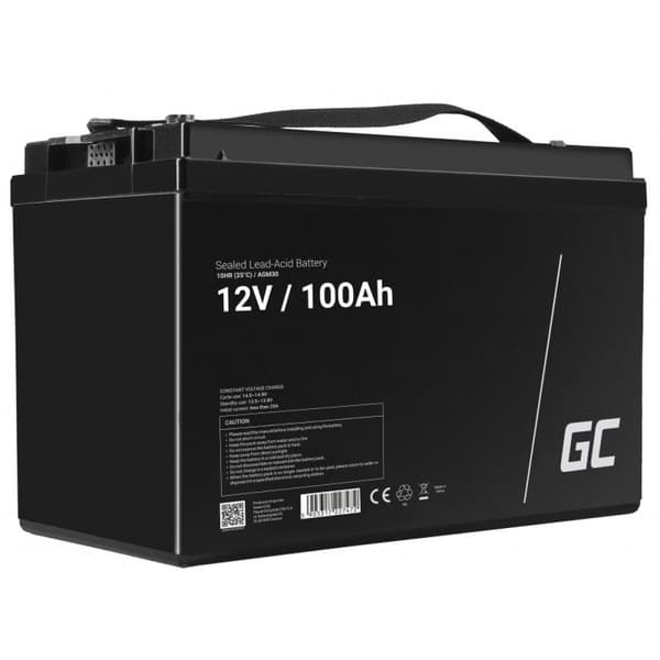 Batteri til System til Uafbrydelig Strømforsyning Green Cell AGM30 100 Ah 12 V