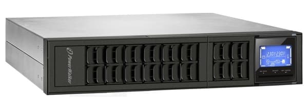 PowerWalker VFI 1000CRM LCD Dobbeltkonvertering (Online) 1 kVA 800 W 3 AC-udtag(er) Sort