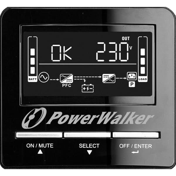 System til Uafbrydelig Strømforsyning Interaktivt UPS Power Walker VI 1100 CW FR 770 W