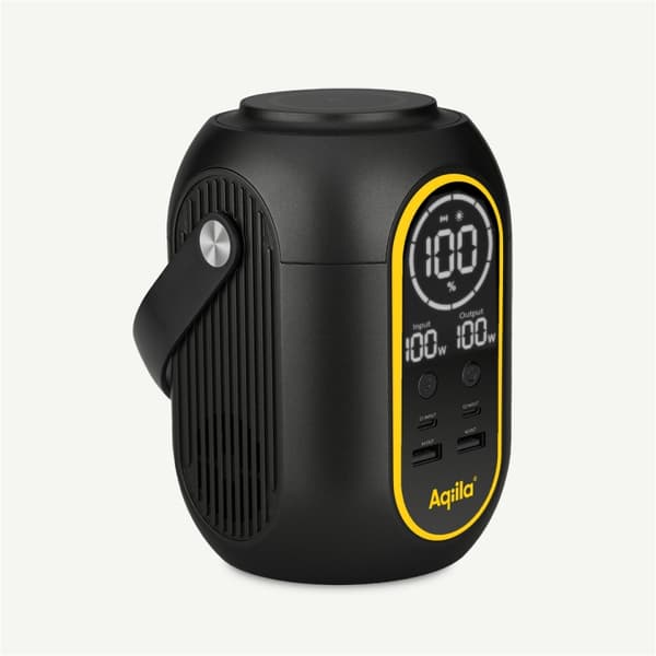 Aqiila Powerbird S140 - Minikraftverk, 200Wh / 140W Sort