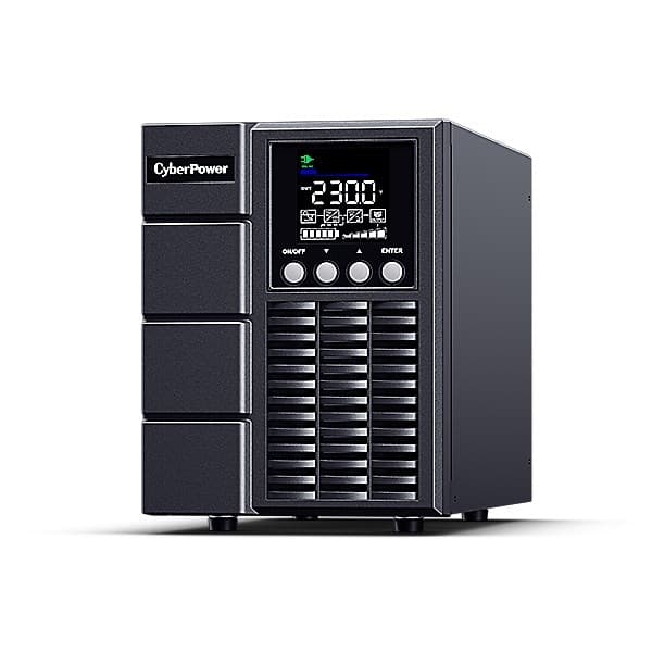 CyberPower OLS1000EA uninterruptible power supply (UPS) Dobbeltkonvertering (Online) 1 kVA 900 W 3 AC stikkontakt(er)