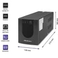 Miniatyrbillede 3 af 10: Qoltec 53776 Uninterruptible Power Supply Line Interactive | Monolith| 1500VA | 900W