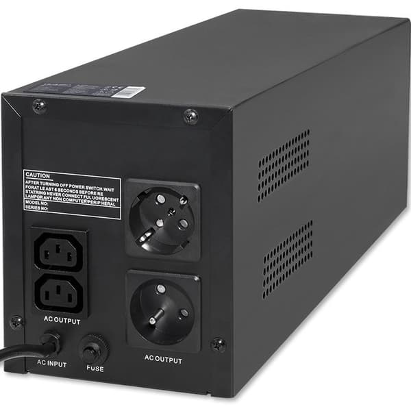 Qoltec 53776 Uninterruptible Power Supply Line Interactive | Monolith| 1500VA | 900W