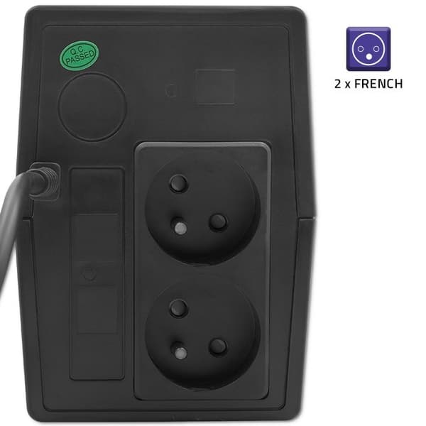 Qoltec 53772 Uninterruptible Power Supply Line Interactive | Monolith | 650VA | 360W