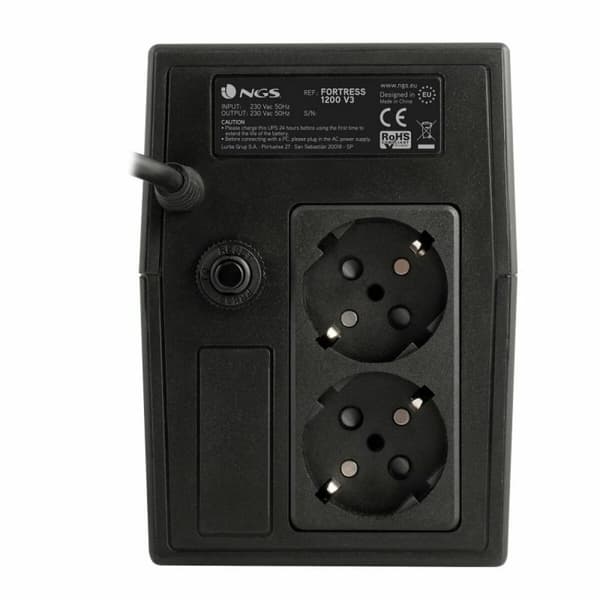 System til Uafbrydelig Strømforsyning Interaktivt UPS NGS FORTRESS 1200 V3 800 VA