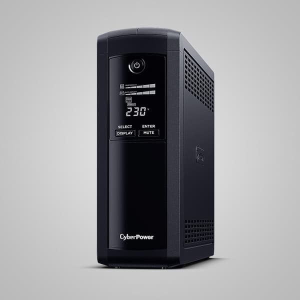 Keskeytymätön Virtalähdejärjestelmä Interaktiivinen Järjestelmä UPS Cyberpower VP1600ELCD-FR 900 W musta