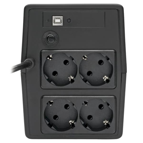 Tripp-Lite OMNIVSX850D 850VA 480 W Line-Interactive UPS 4 Schuko CEE 7/7 -ulostulolla - AVR, 230 V, 1,5 m johto, LCD, USB, Tower TrippLite