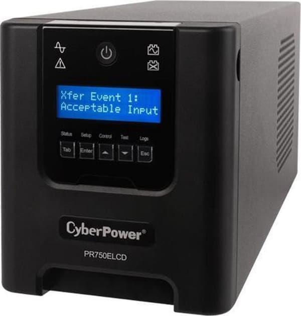 CyberPower PR750ELCD UPS 0,75 kVA 675 W 6 AC-udgang(er)