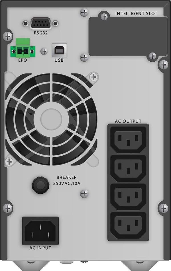 PowerWalker VFI 1000 TG Dobbeltkonvertering (Online) 1 kVA 900 W 4 AC Output(s)