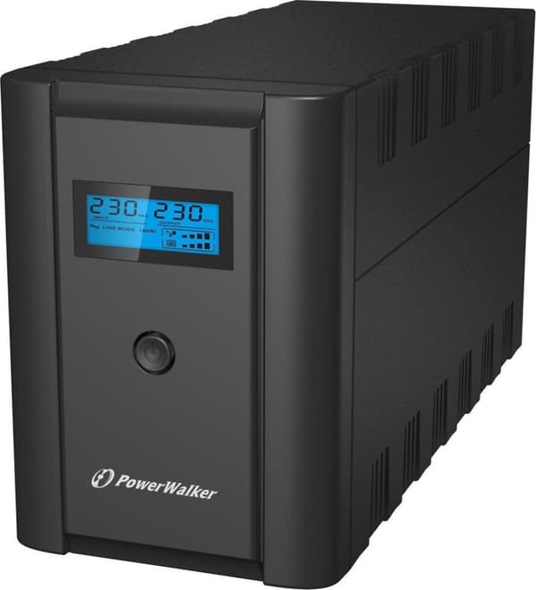PowerWalker VI 2200 SHL Schuko Line-Interactive 2200VA 4AC udgang(e) Tower Black UPS Sort