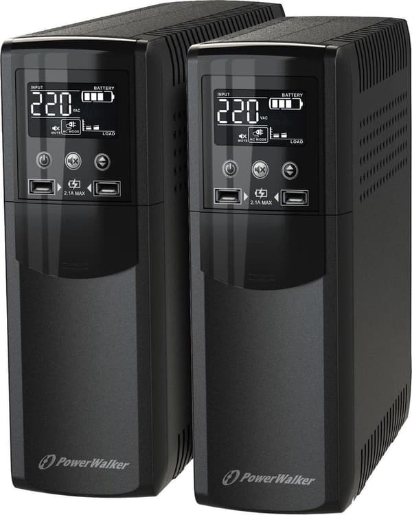 PowerWalker VI 1000 CSW IEC Line Interactive 1 kVA 600 W 8 AC-udgang(er)