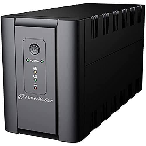 PowerWalker VI 2200 SH Schuko 2200VA / 1200W Line-Interactive UPS Tower AVR HID, 10120051, sort