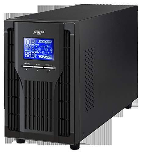 FSP Champ Tower Series 2K - UPS - AC 120-300V - 1800 Watt - 2000VA 9Ah - RS-232, USB - Udgangsporte: 4 - PFC Sort