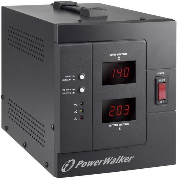 PowerWalker AVR 3000 SIV FR spændingsregulator 1 AC-udgang(er) 110-280 V Sort