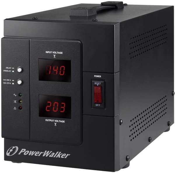PowerWalker AVR 3000 SIV FR spændingsregulator 1 AC-udgang(er) 110-280 V Sort