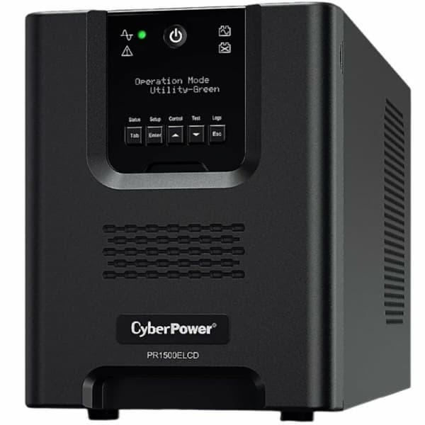 System til Uafbrydelig Strømforsyning Interaktivt UPS Cyberpower PR1500ELCD Sort
