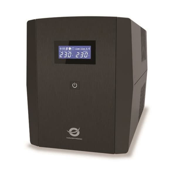 System til Uafbrydelig Strømforsyning Interaktivt UPS Conceptronic ZEUS04E 2200 VA 1320 W Sort